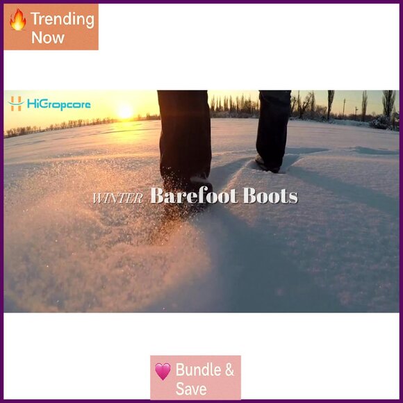 Fur Lined Water Repellent Winter Snow Boots Wide Toe Box Minimalist Hiking - Picture 8 of 8